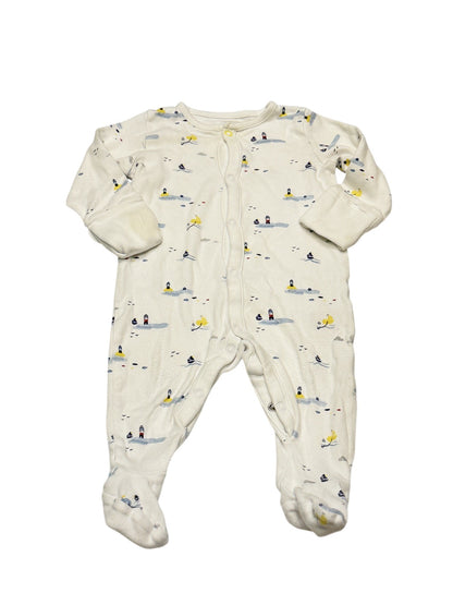 Mothercare Nautical Print Footed Sleeper 3-6M