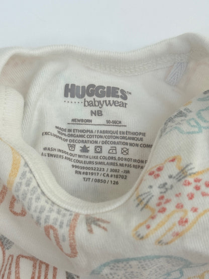 Huggies Babywear Safari Print Bodysuit NB