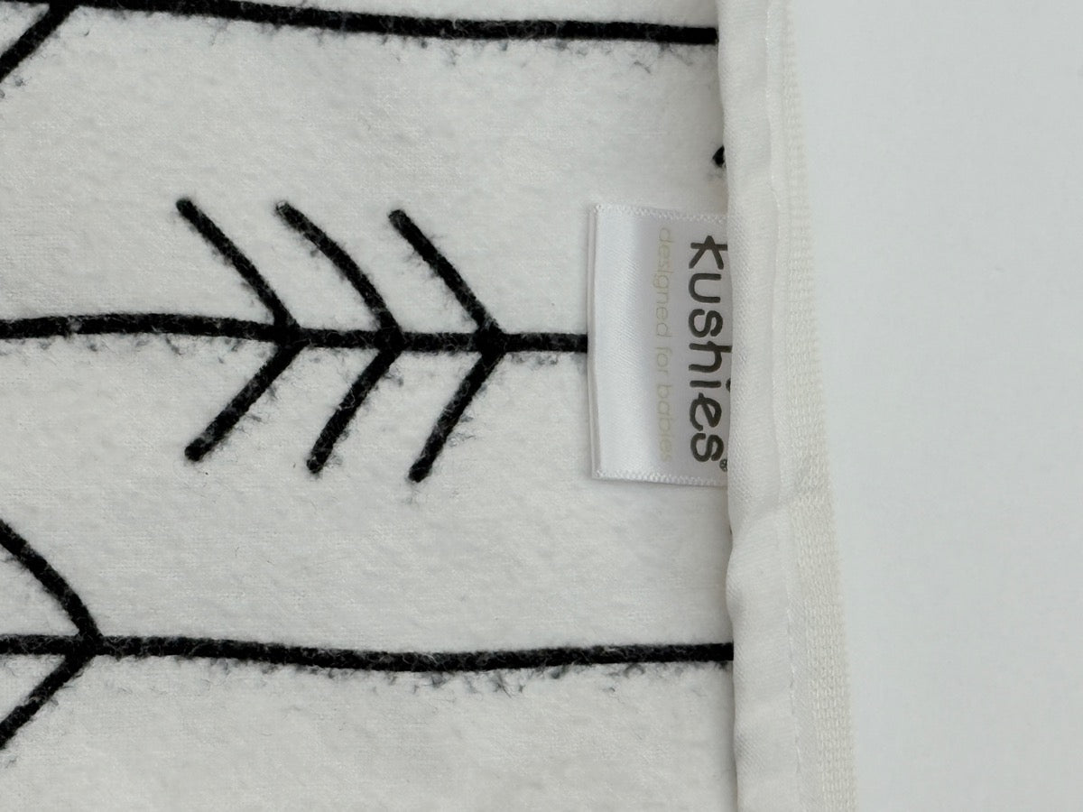 Kushies Arrow Print Flannel Baby Blanket