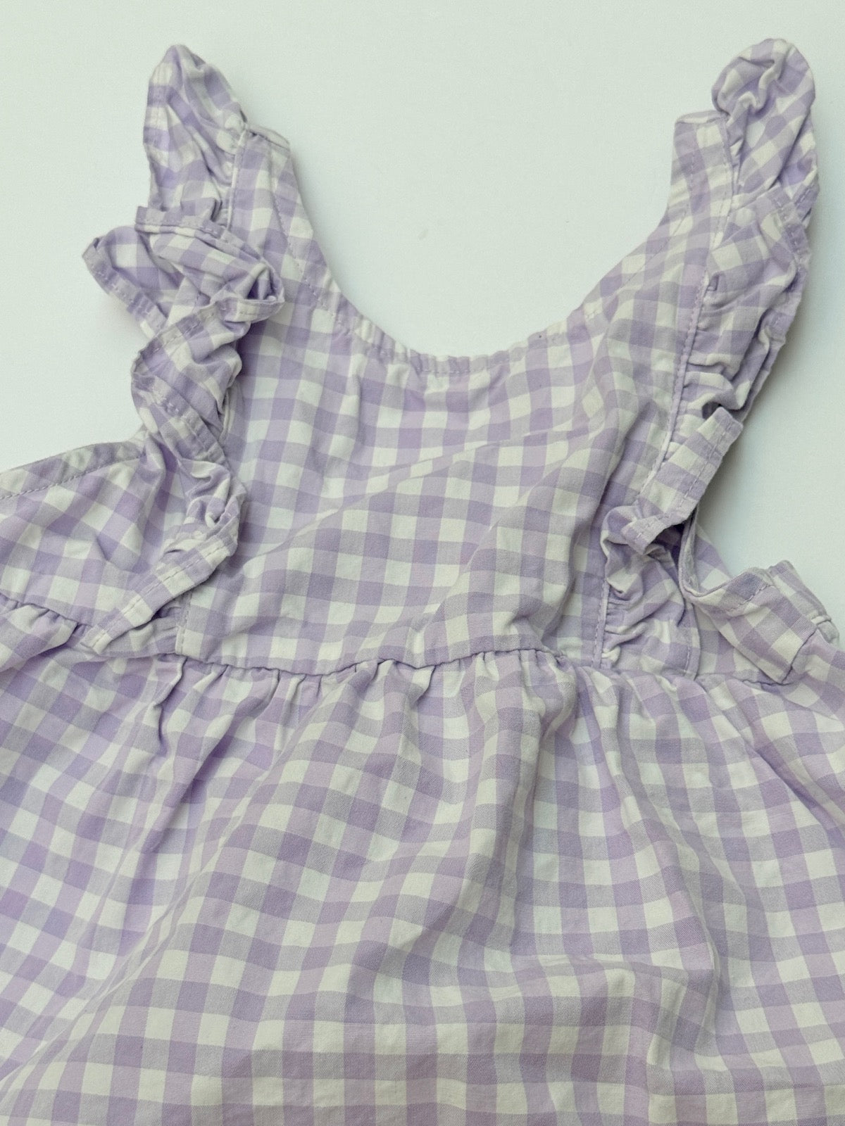 Carter's Lavender Gingham Ruffle Dress 2T
