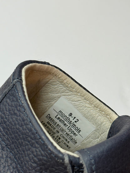Robeez Navy Leather Baby Sneaker 9-12m