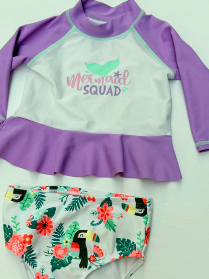 Koala Baby Mermaid Squad Rashguard Set 3-6M