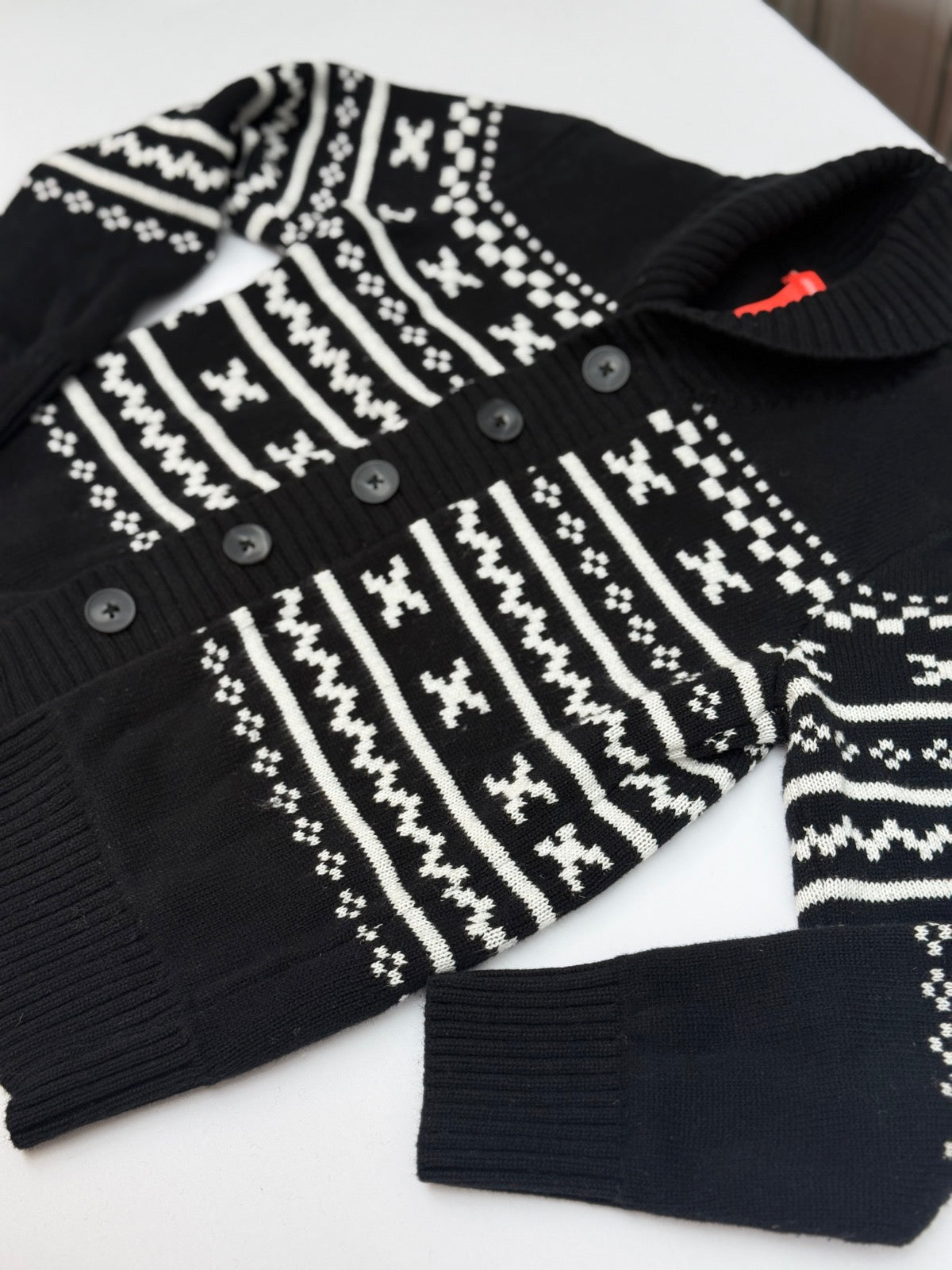 Joe Fresh Fair Isle Cardigan Sweater Size 6