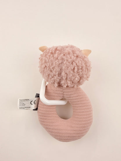 Newbaby Pink Lion Plush Ring Rattle