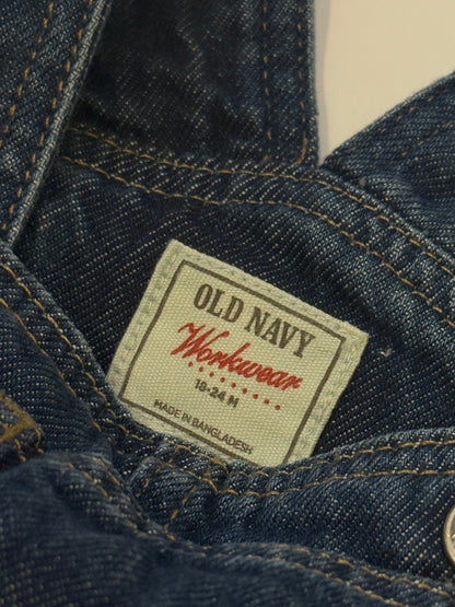 Old Navy Workwear Denim Overalls 18-24M