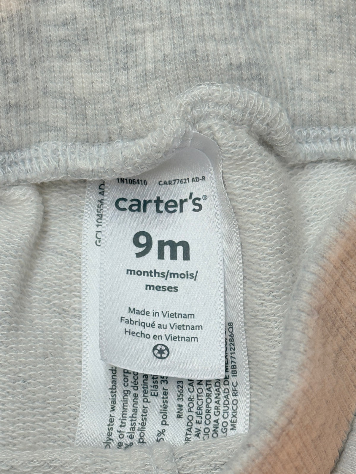 Carter's Gray Fleece Shorts 9M