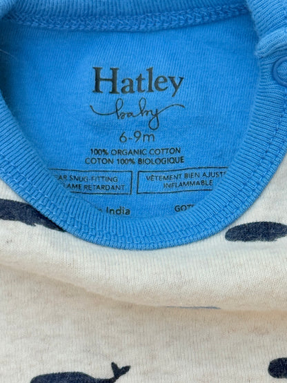 Hatley Baby Whale Print Pajama Set 6-9M