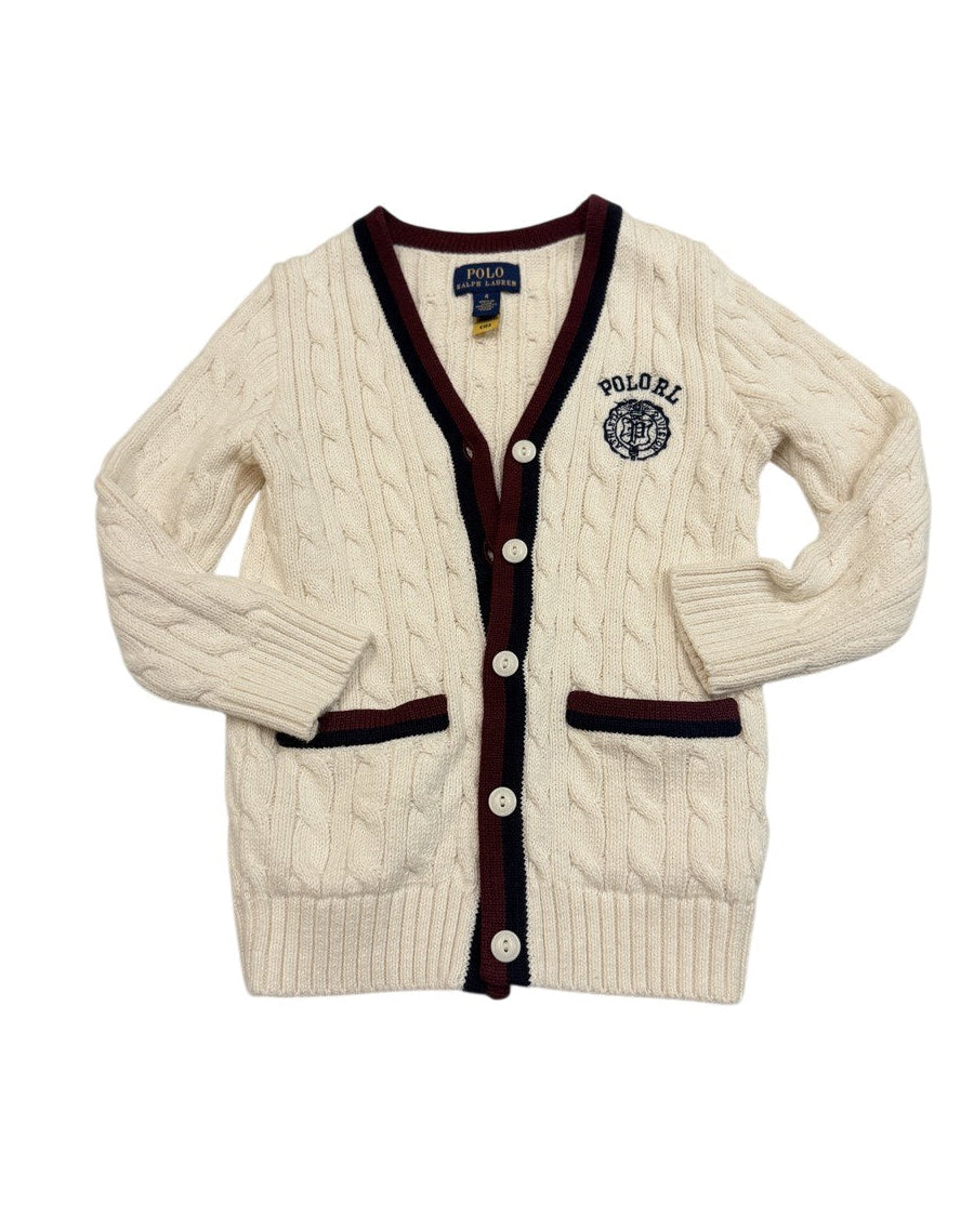 Polo Ralph Lauren Cricket Cardigan Sweater Size 4
