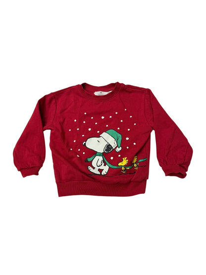 H&M Peanuts Snoopy Christmas Sweatshirt Size 5T/6