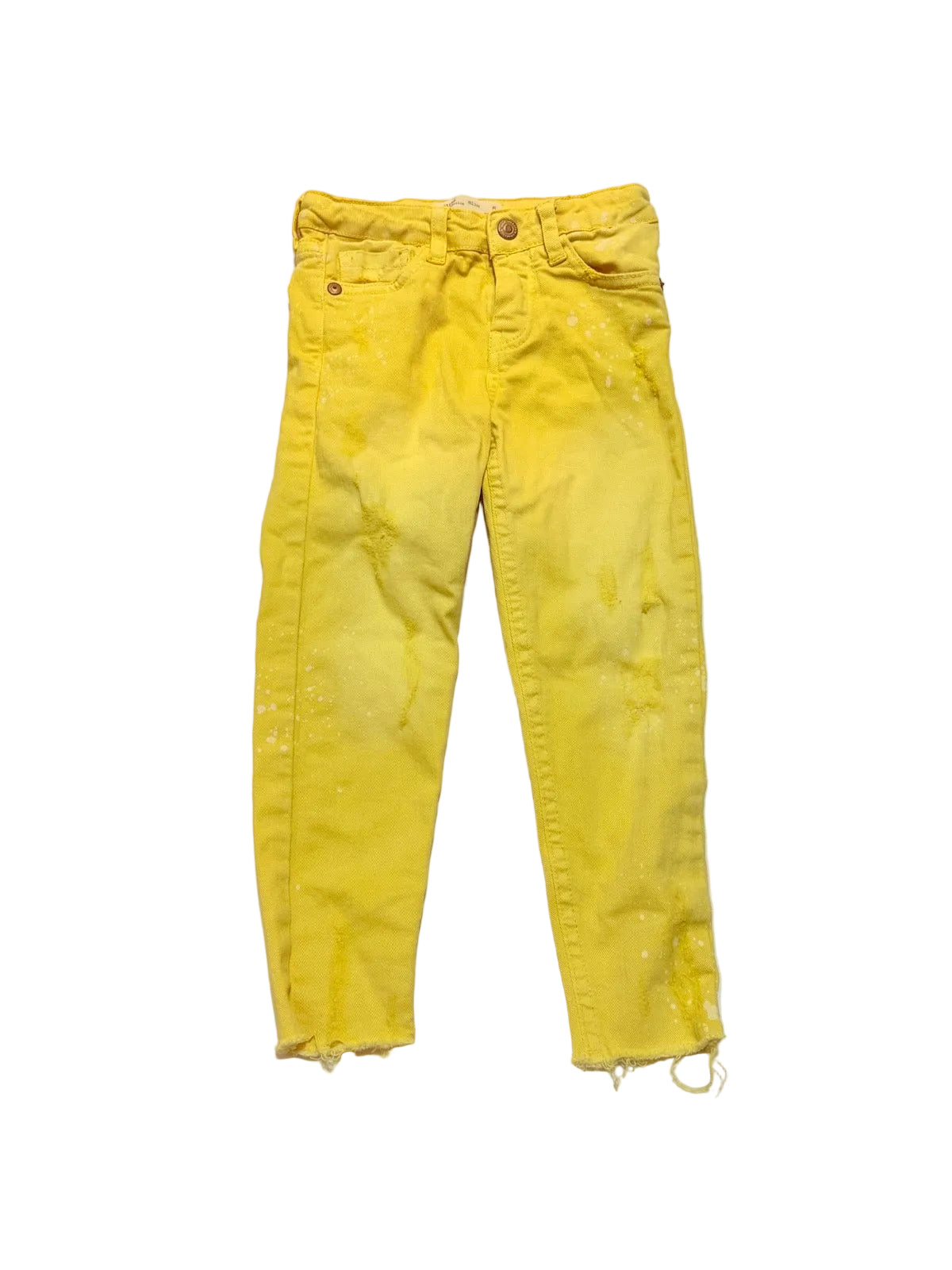 Zara Girls Yellow Skinny Jeans Size 5