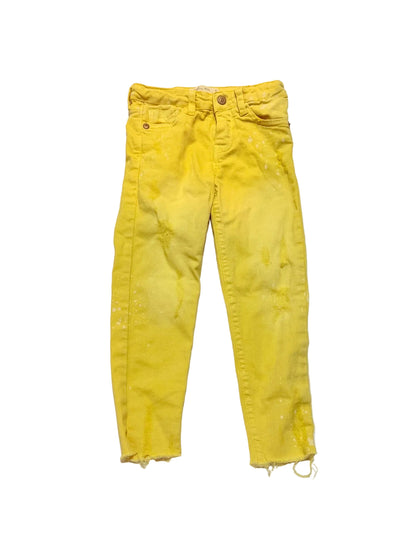 Zara Girls Yellow Skinny Jeans Size 5