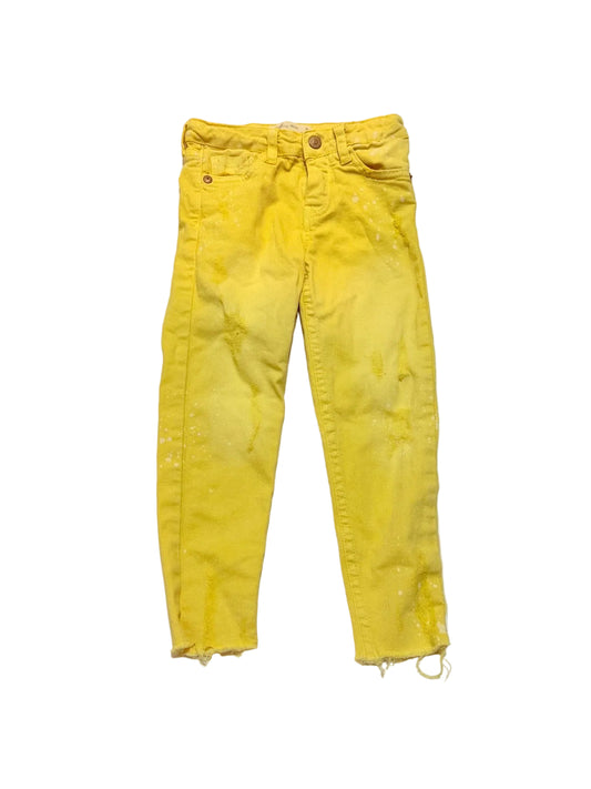 Zara Girls Yellow Skinny Jeans Size 5