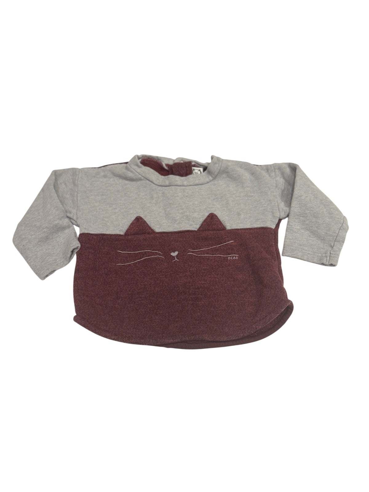 Dear Baby Cat Sweatshirt Size 12-18m