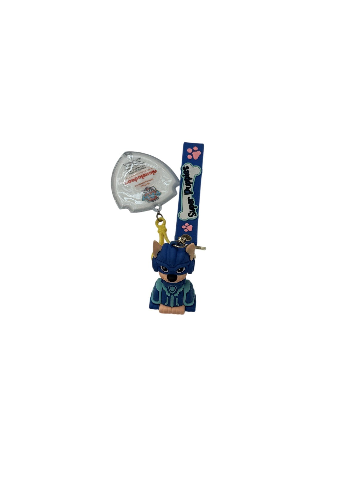 PAW Patrol Chase Mighty Pups Keychain Figure