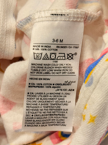 Old Navy Rainbow Print Footed Sleeper 3-6M
