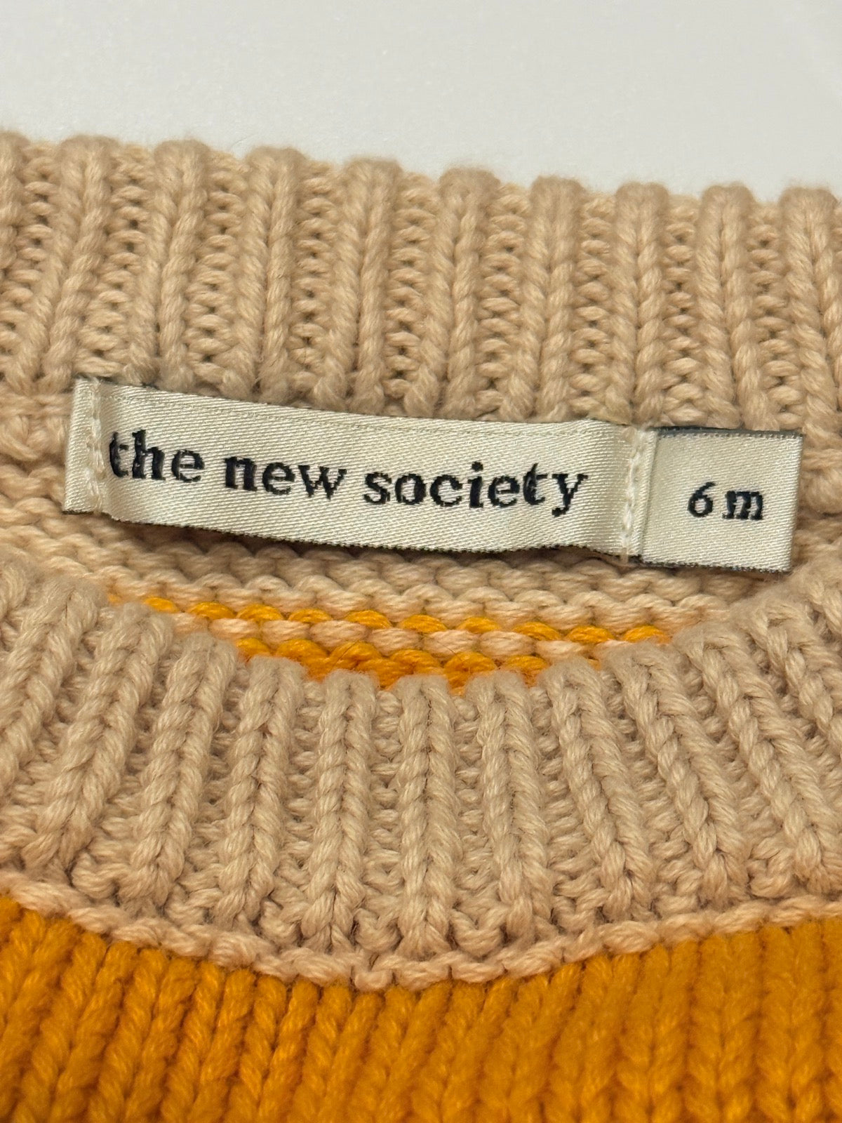 The New Society Stripe Knit Sweater 6M