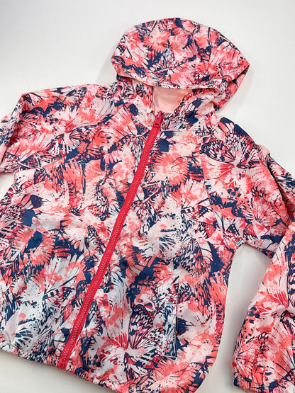 Zara Girls Reversible Butterfly Print Hooded Jacket Size 7/8