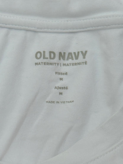 Old Navy Maternity Fitted White T-Shirt M