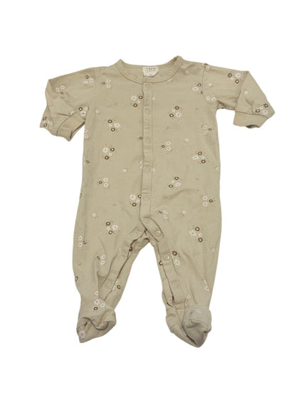 Firsts by Petit Lem Floral Footed Sleeper 3M