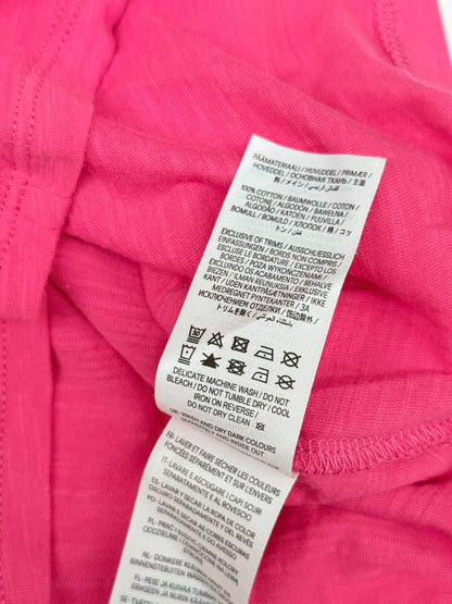 Boden Pink Pom-Pom Trim T-Shirt 6-7Y