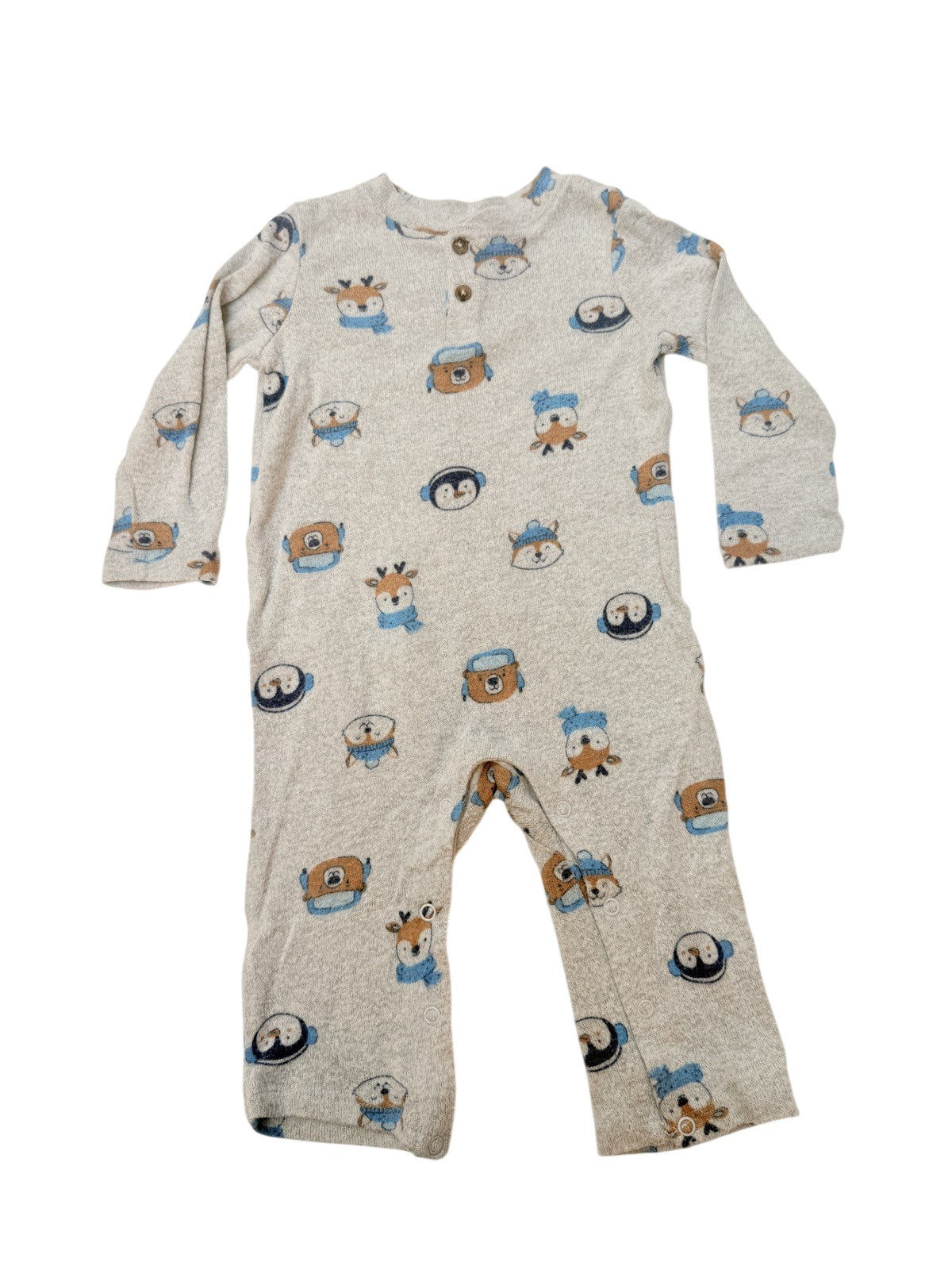 Joe Fresh Animal Print Romper 12-18M