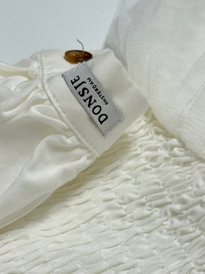 DONSJE Amsterdam Janice Dress | Crispy White  2-3Y