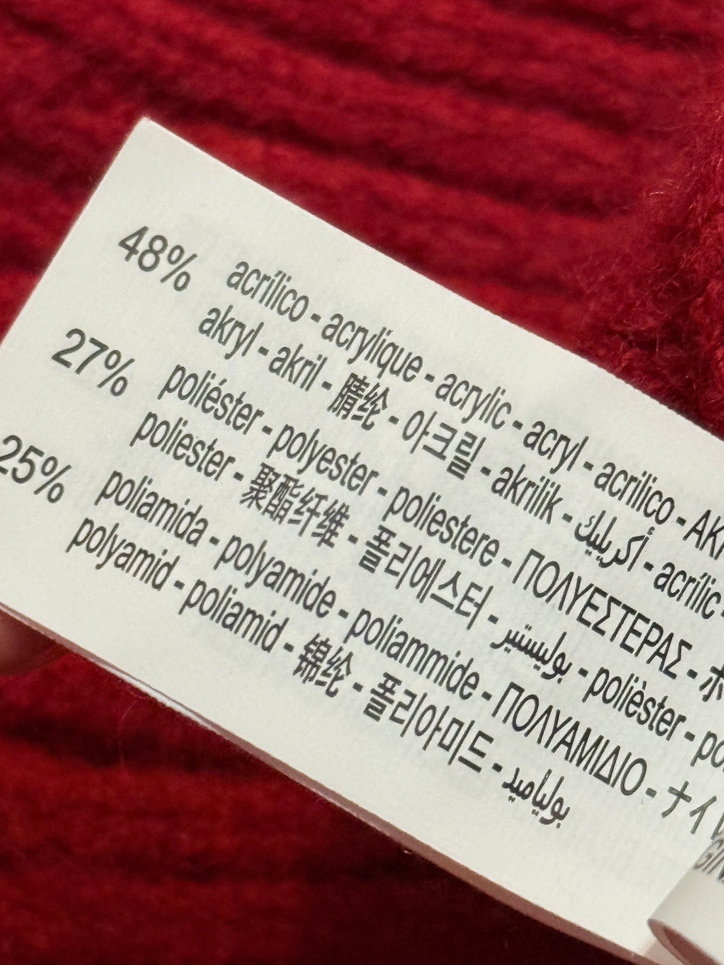 Zara Red Fair Isle Skiing Knit Sweater | Kids Size 4–5