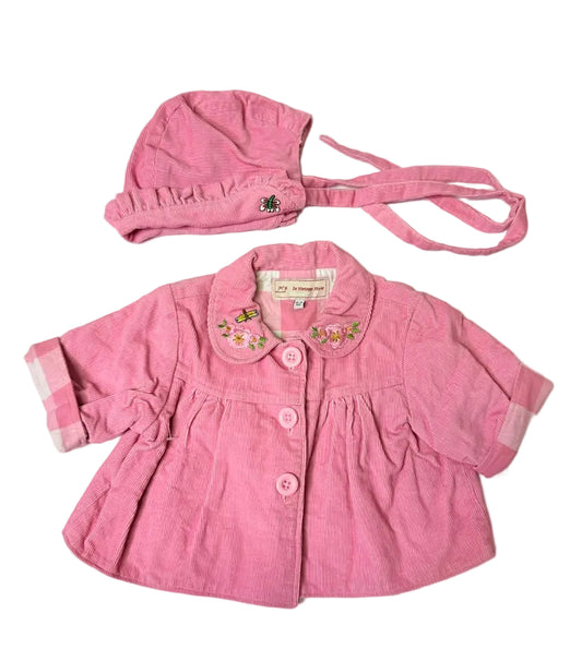 In Vintage Style Bonnett & Jacket Set 6-9m