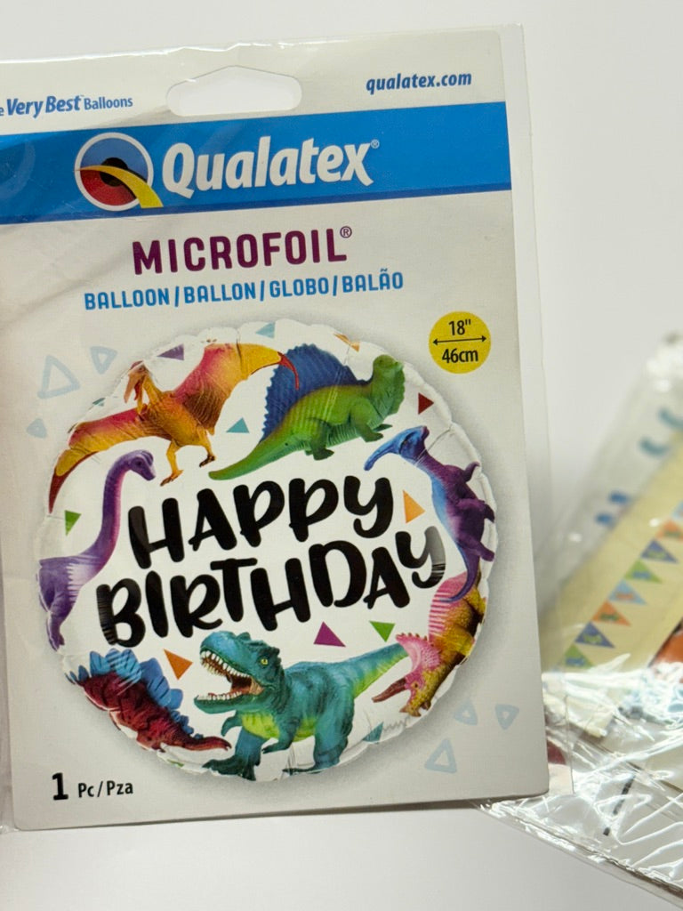 Birthday Decorations Dinosaur Set Balloon / Banner Ect.