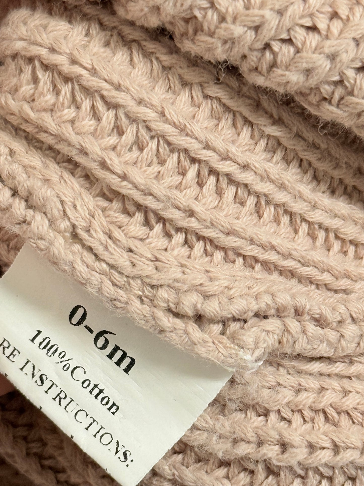 Belan J. Knit 0-6m Cotton Knit Sweater