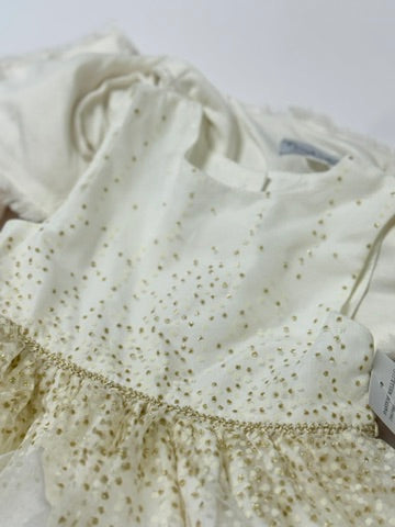 Pippa & Julie 3pc Dress ,Cardigan and Bloomers 18m