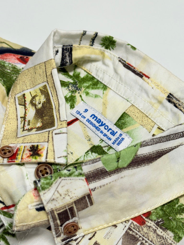 Mayoral Hawaiian Shirt 9Y