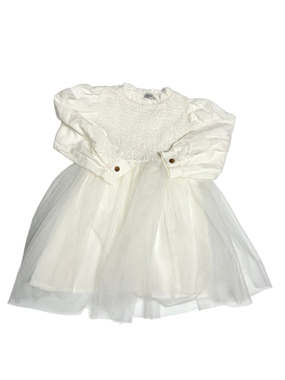 DONSJE Amsterdam Janice Dress | Crispy White  2-3Y