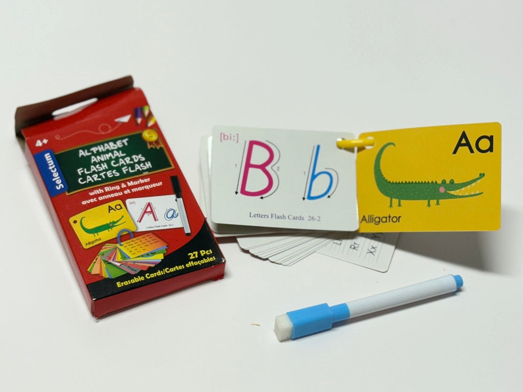Alphabet Animal Flash Cards Practice Writing Dry Erase
