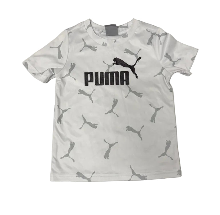Puma Toddler Short Sleeve Logo Tee | White | Size 24M