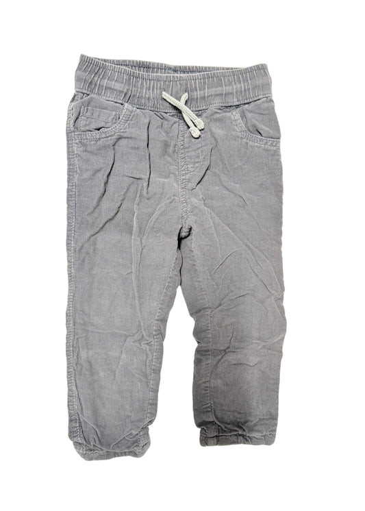 George Toddler Corduroy Jogger Pants | Gray | Size 2T