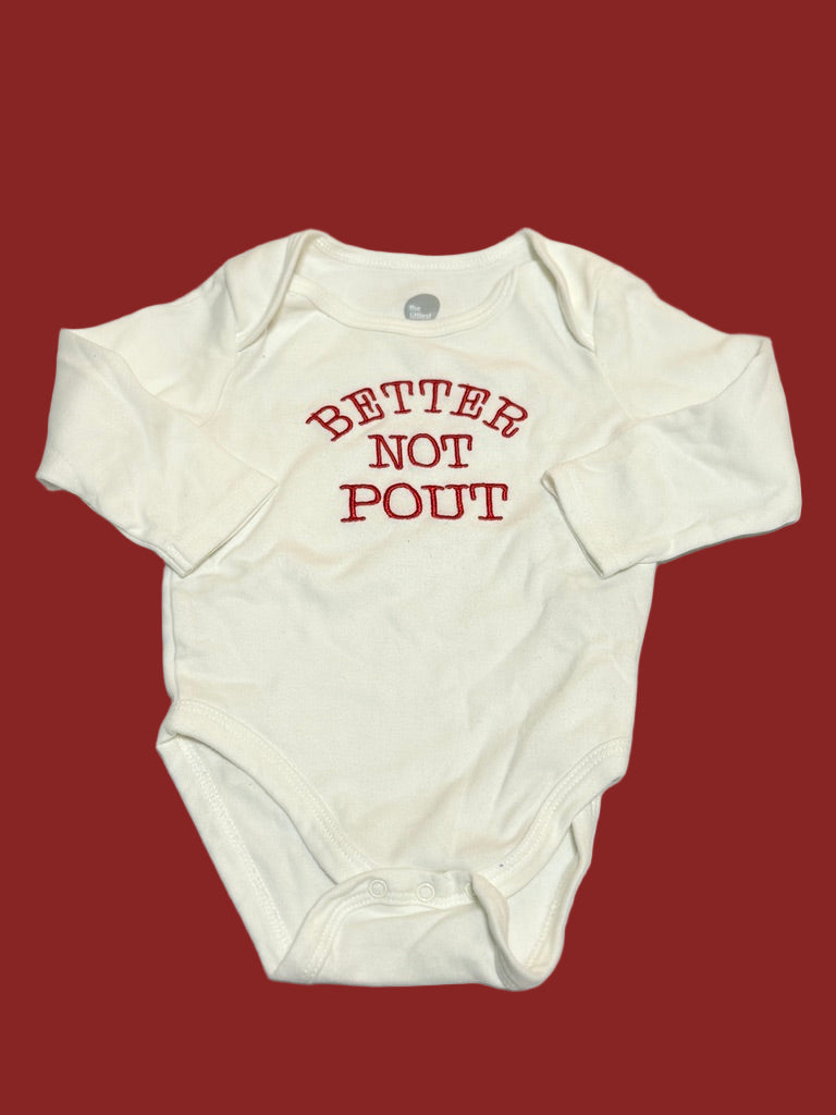 The Littlest 12-18m Better not Pout