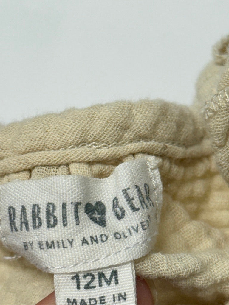 Rabbit & Bear Tiered Muslin Dress, 12M