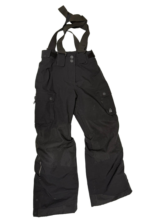 Ripzone Black Snow Pants with Suspenders, Kids Size Small 7/8Y