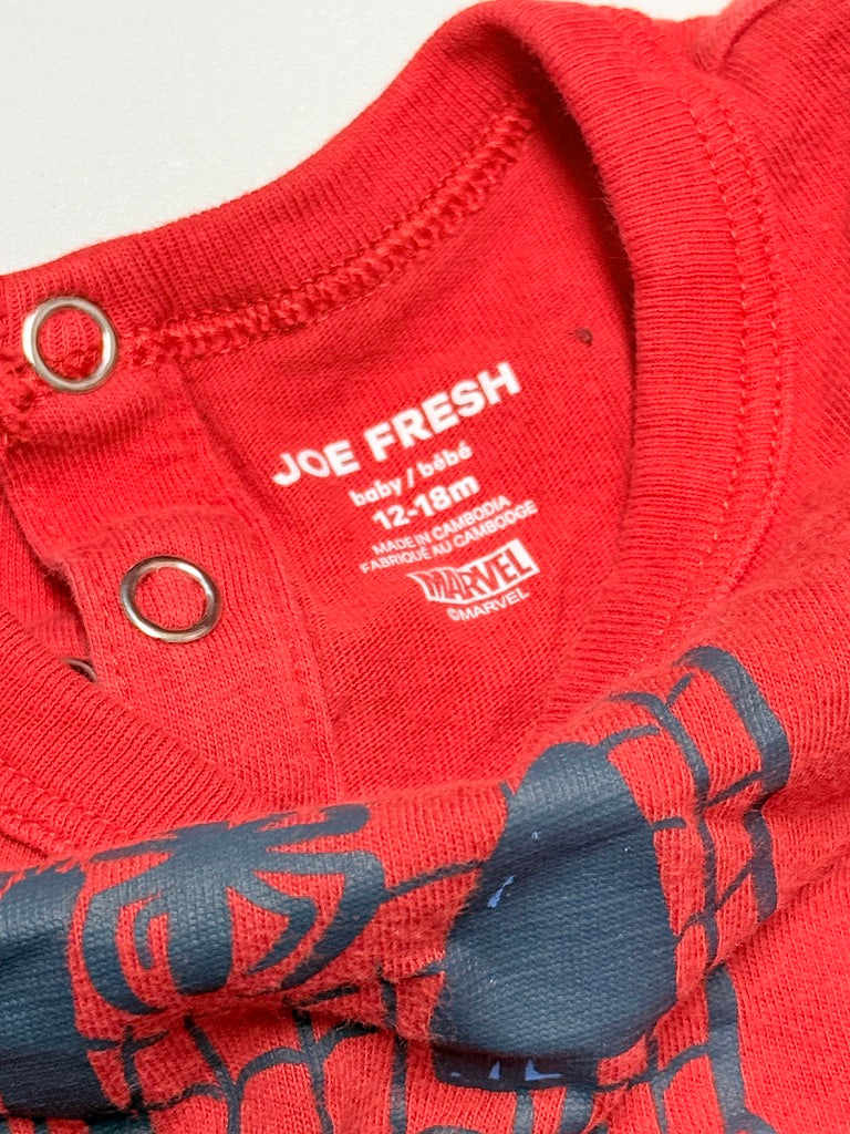 Spiderman Onesie Long Sleeve 12-18m