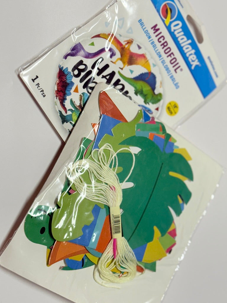 Birthday Decorations Dinosaur Set Balloon / Banner Ect.