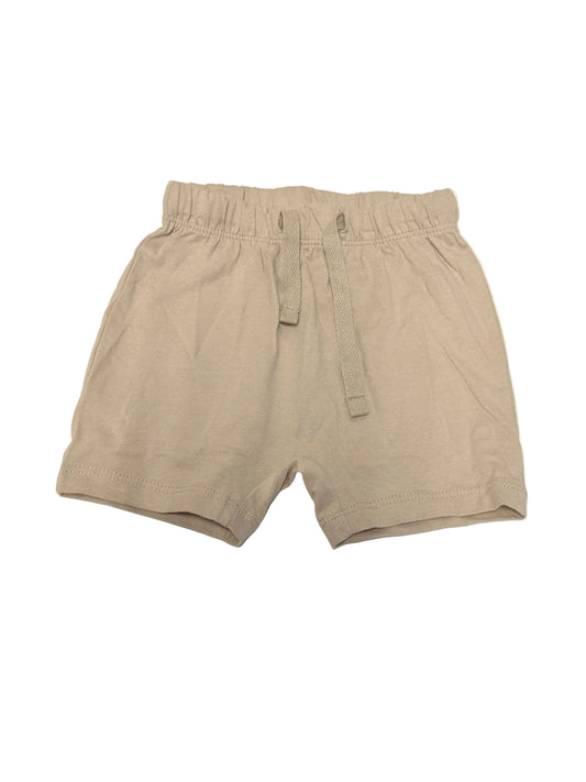 H&M Beige Pull-On Shorts 6–9M