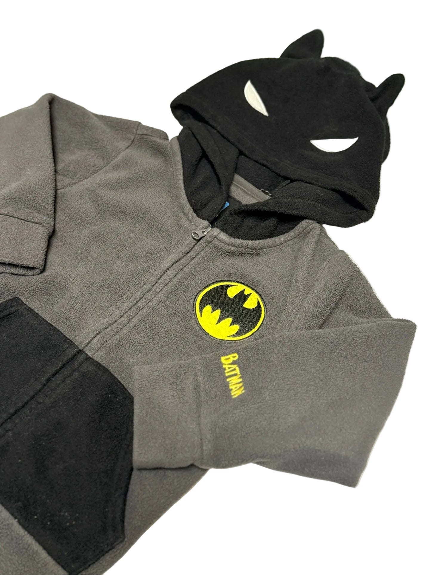 Batman Zip-Up Hoodie with Ears – Size 110 = 4-5T
