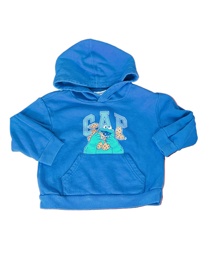 Gap Sesame Street Cookie Monster Hoodie 4T