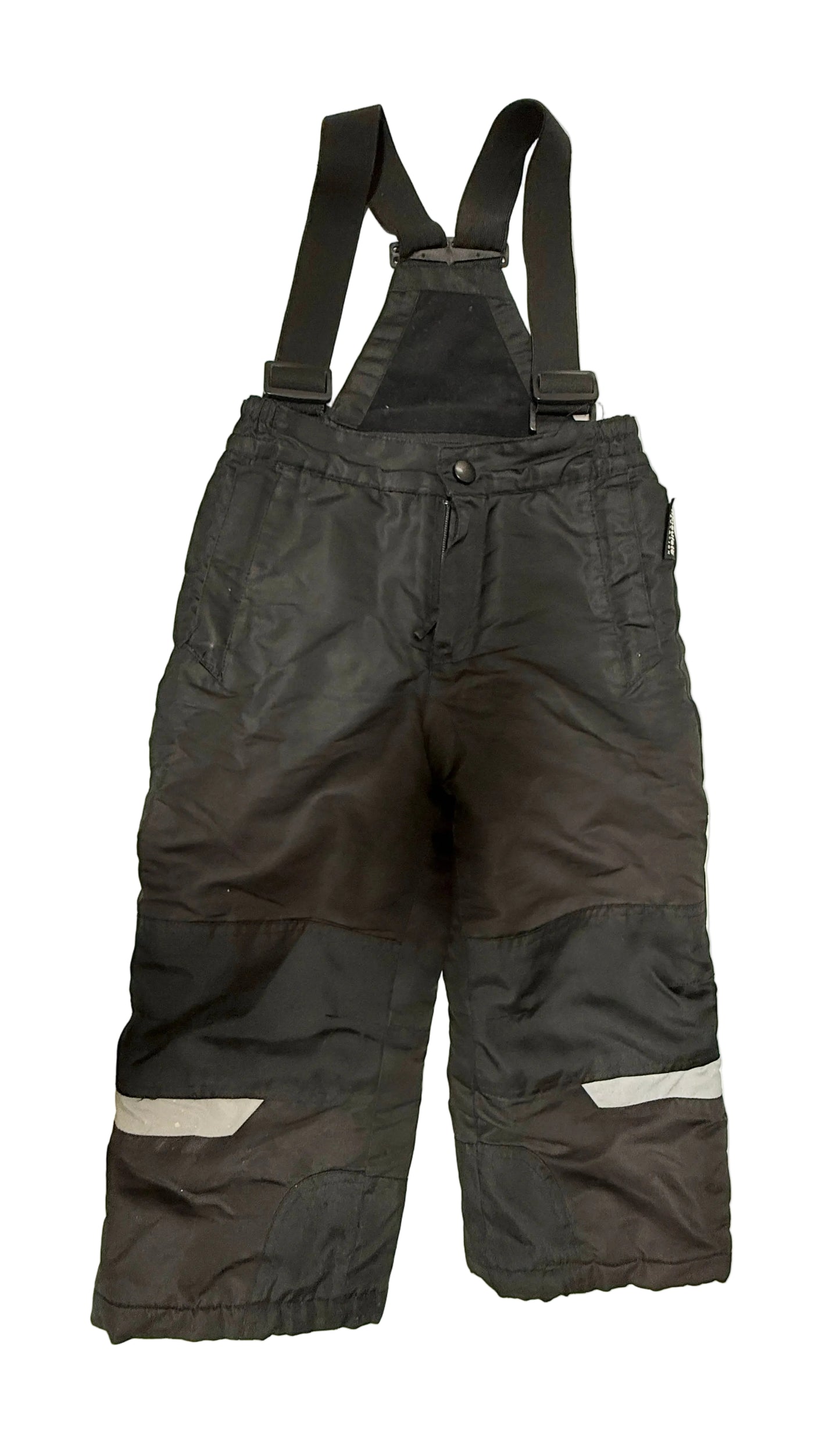 Nevada Black Insulated Snow Pants with Suspenders – Size 4