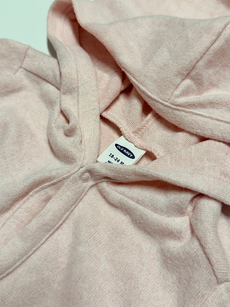 Old Navy Thin Pink Zip Up 18-24m