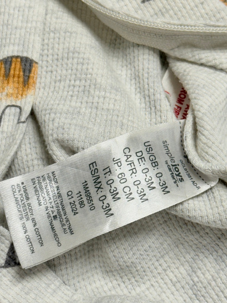 Carters Dino sleeper 0-3m