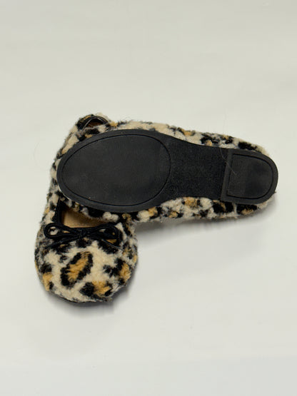 Gap Kids Leopard Fuzzy Ballet Flats, Toddler 12US