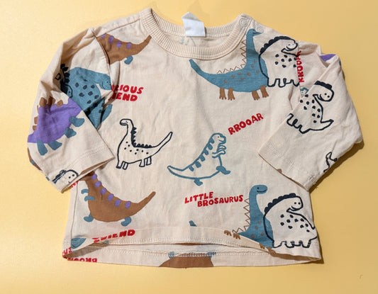 H&M Dino Shirt 4-6m