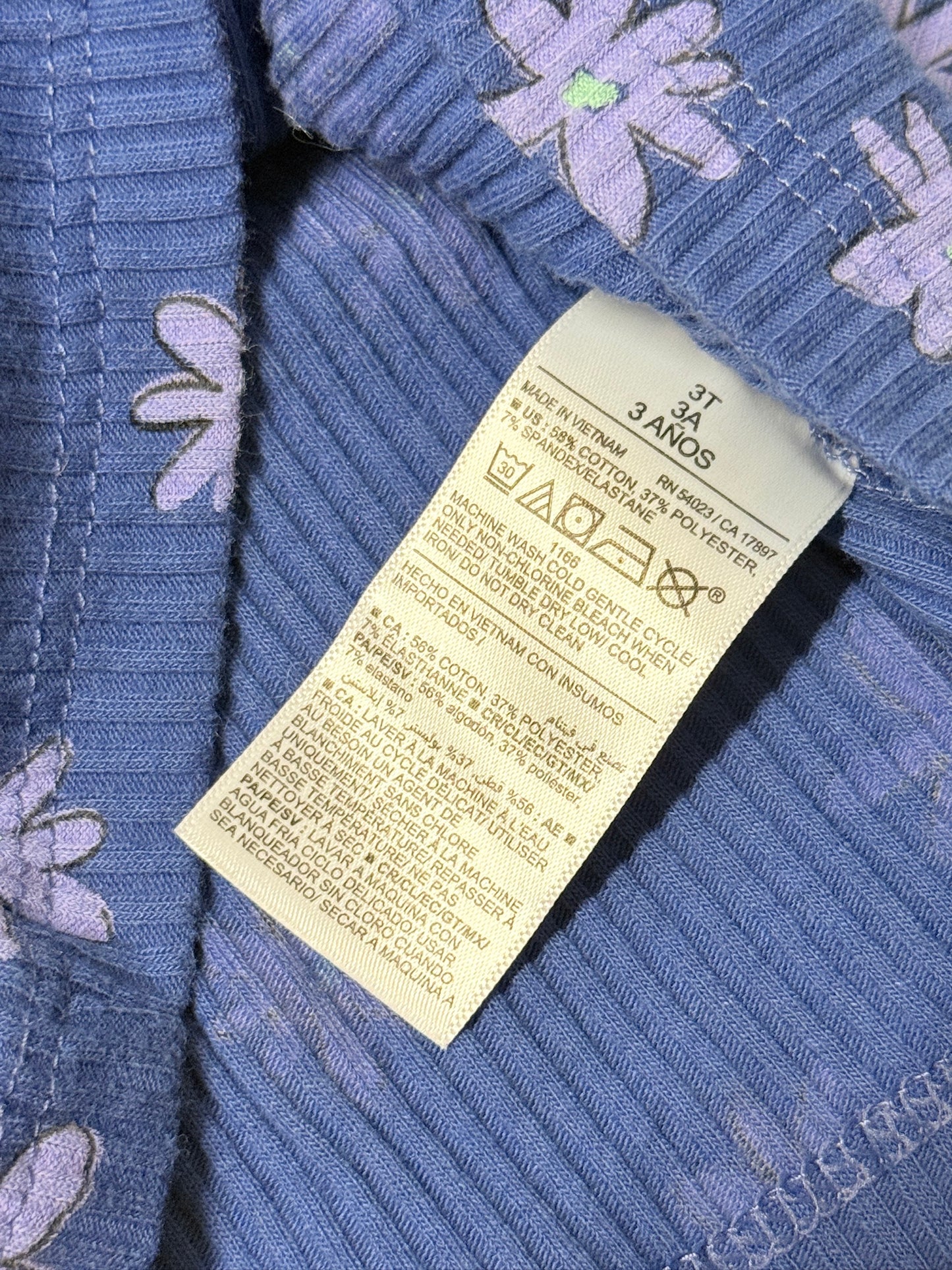 Old Navy FLoral High Neck 3t Shirt